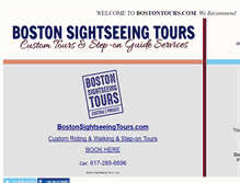 Tablet Screenshot of bostontours.com